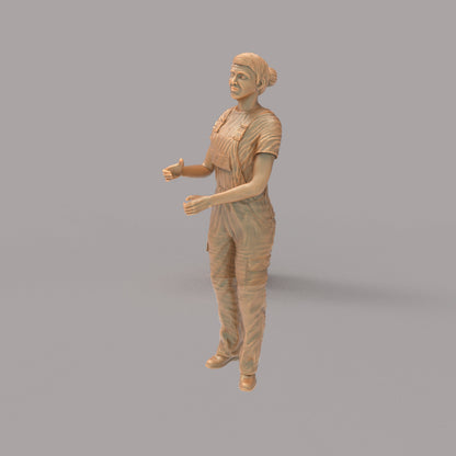 MM2090 Girl in Overalls