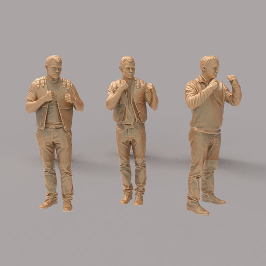 MM1191 Boxing group of 3 Males