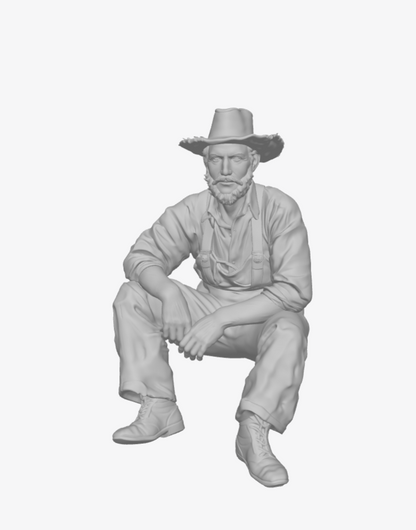DG063 Farmer resting