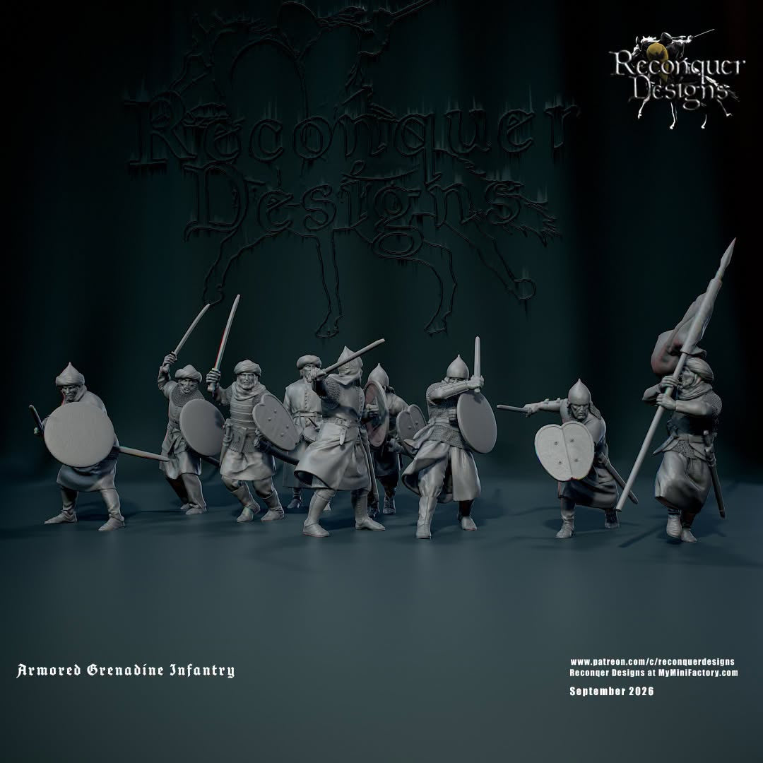 REM0217 14th century Armored Grendadine Infantry