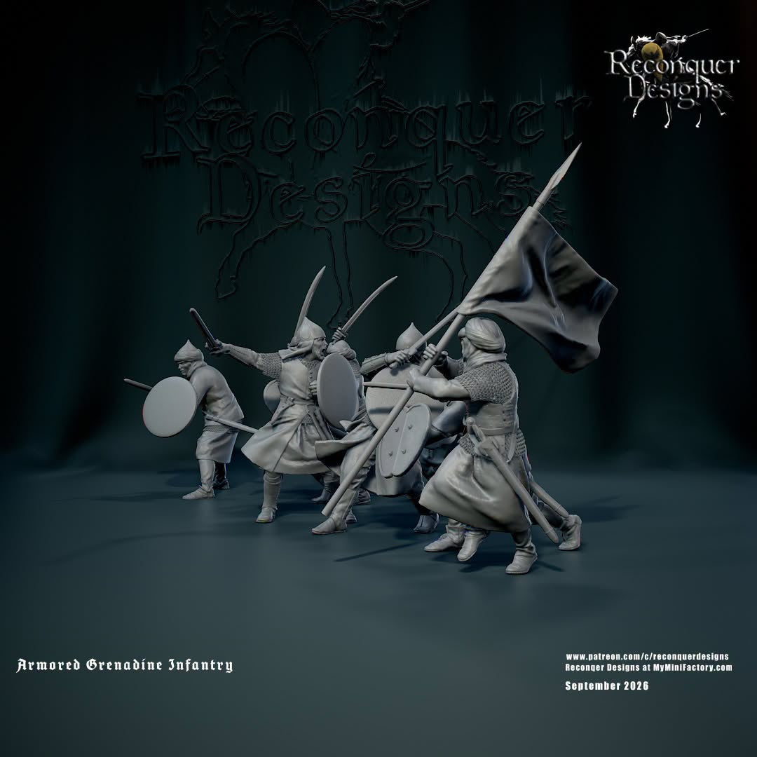 REM0217 14th century Armored Grendadine Infantry