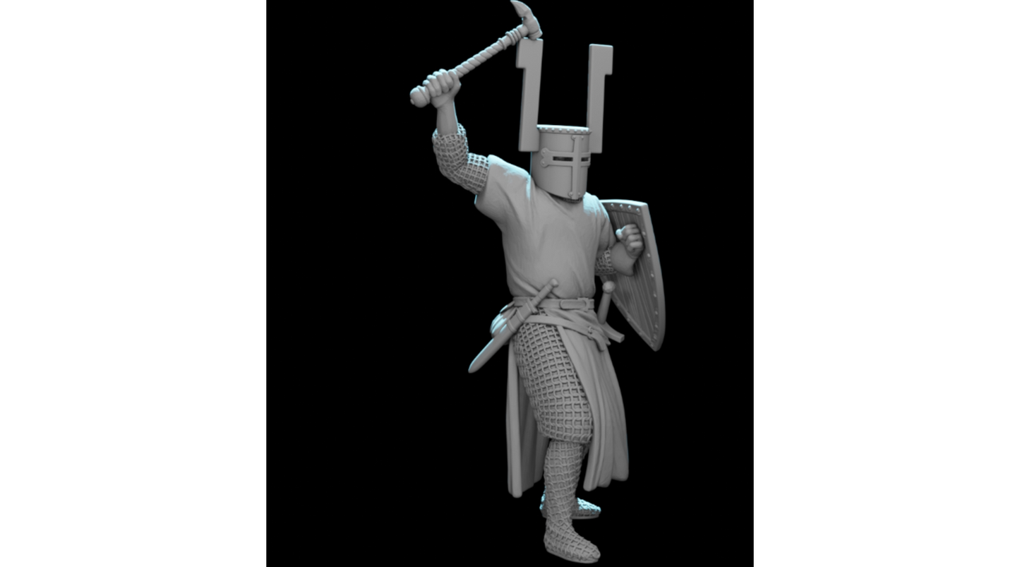 NCM175 Teutonic Knight with Warhammer – Battle of Lake Peipus 1242