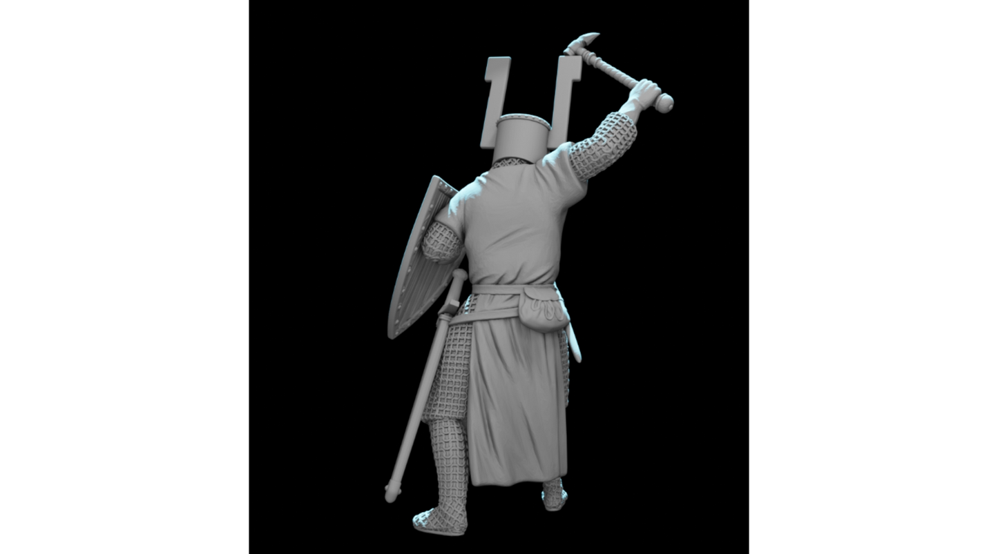 NCM175 Teutonic Knight with Warhammer – Battle of Lake Peipus 1242