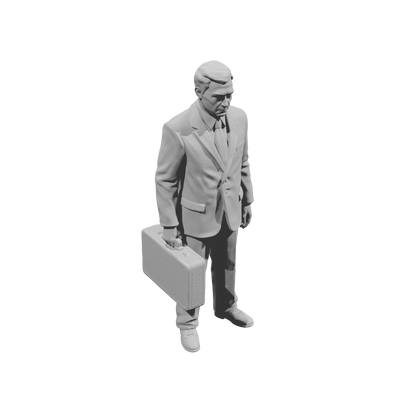 MM1478 Businessman waiting 1940s