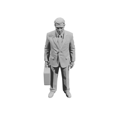 MM1478 Businessman waiting 1940s