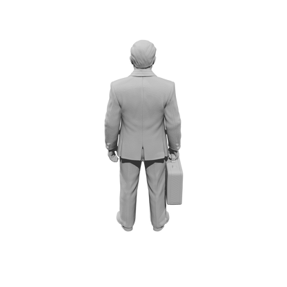 MM1478 Businessman waiting 1940s