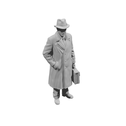 MM1476 Businessman With Briefcase 1940s