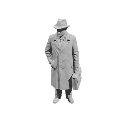MM1476 Businessman With Briefcase 1940s