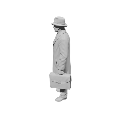 MM1476 Businessman With Briefcase 1940s