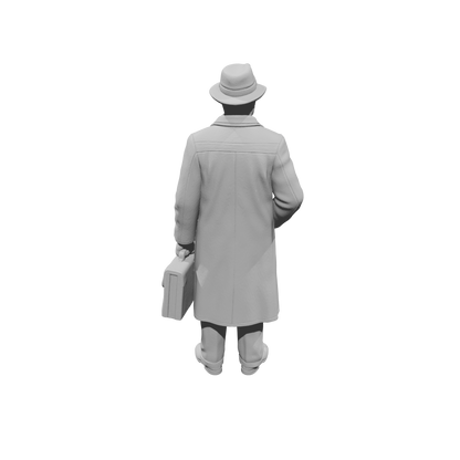 MM1476 Businessman With Briefcase 1940s