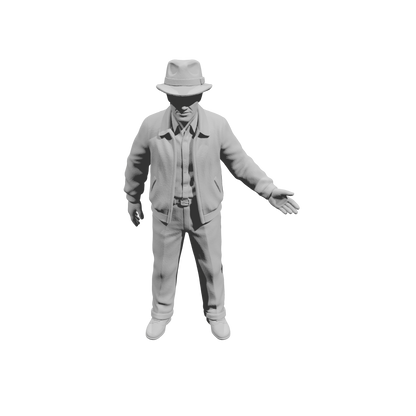 MM2163 1950s Pedestrians-10 Gentleman in Jacket with Open Arm