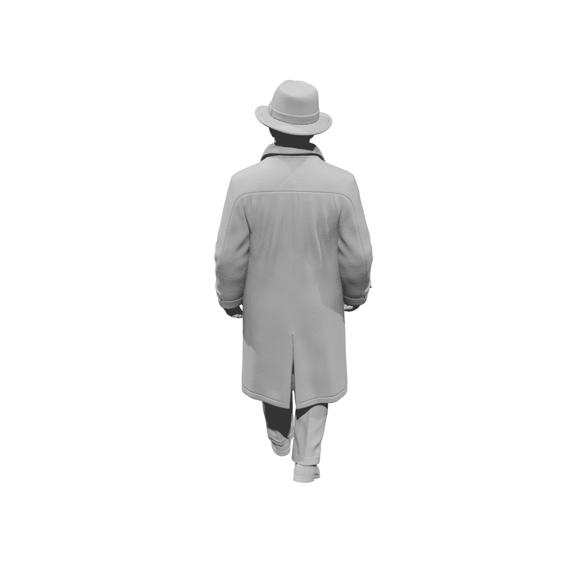 MM2160 1950s Pedestrians-7 Walking Gentleman in Overcoat