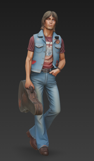 MM334 1970s Street Folks 11-1970s Guitarist Carrying Case