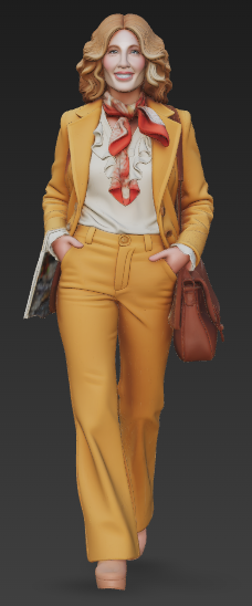 MM337 1970s Street Folks 12-1970s Woman with Handbag
