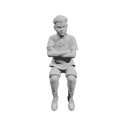 MM504 Sitting Boy in Sports Jersey No. 24