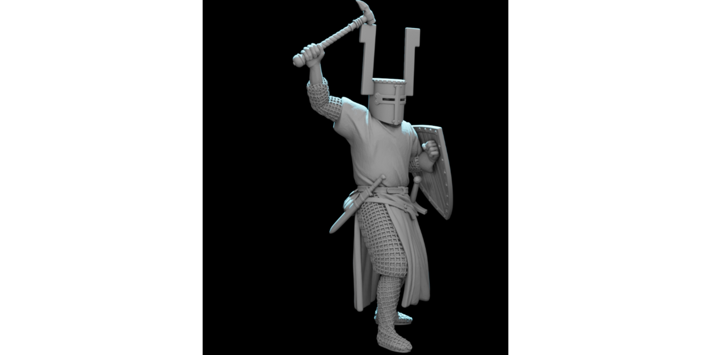 NCM175 Teutonic Knight with Warhammer – Battle of Lake Peipus 1242