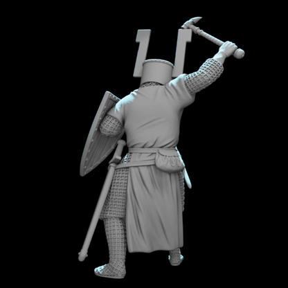 NCM175 Teutonic Knight with Warhammer – Battle of Lake Peipus 1242