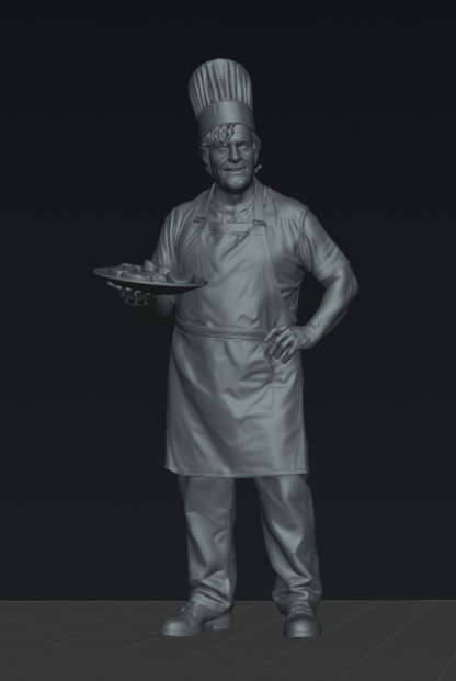 DG084 Chef holding a plate