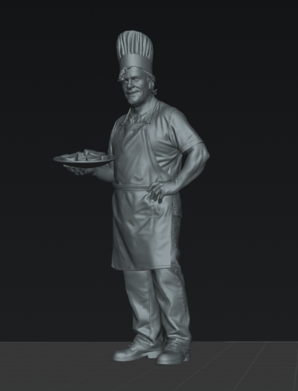 DG084 Chef holding a plate