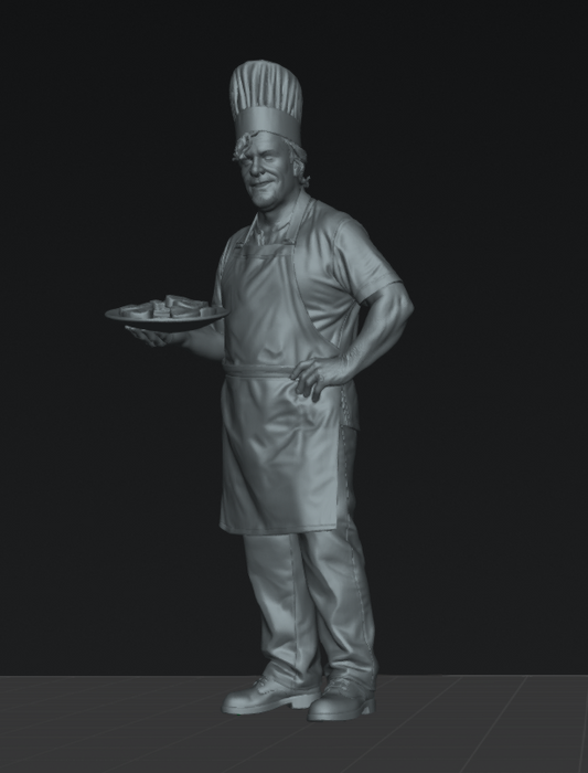 DG084 Chef holding a plate