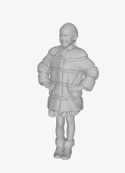 DG082 Young girl in winter coat