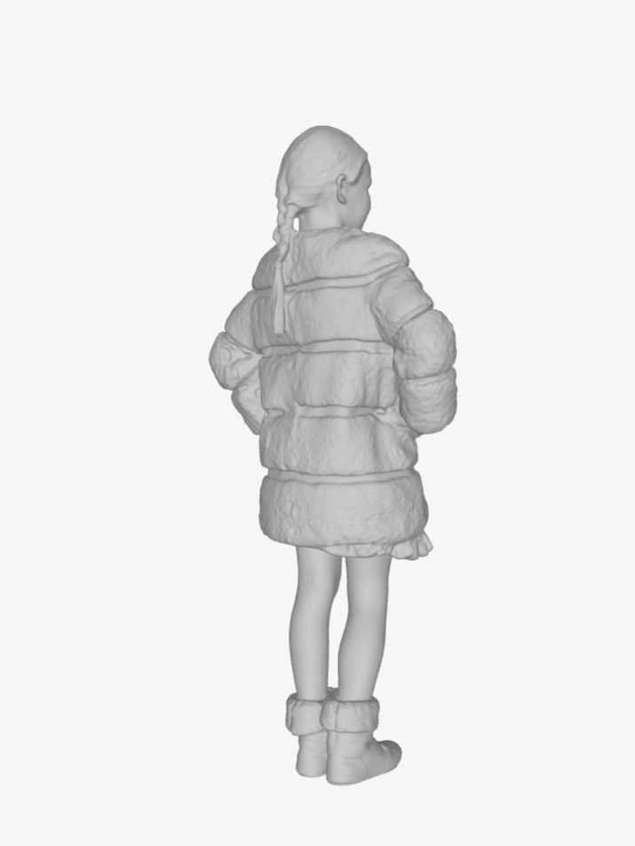 DG082 Young girl in winter coat