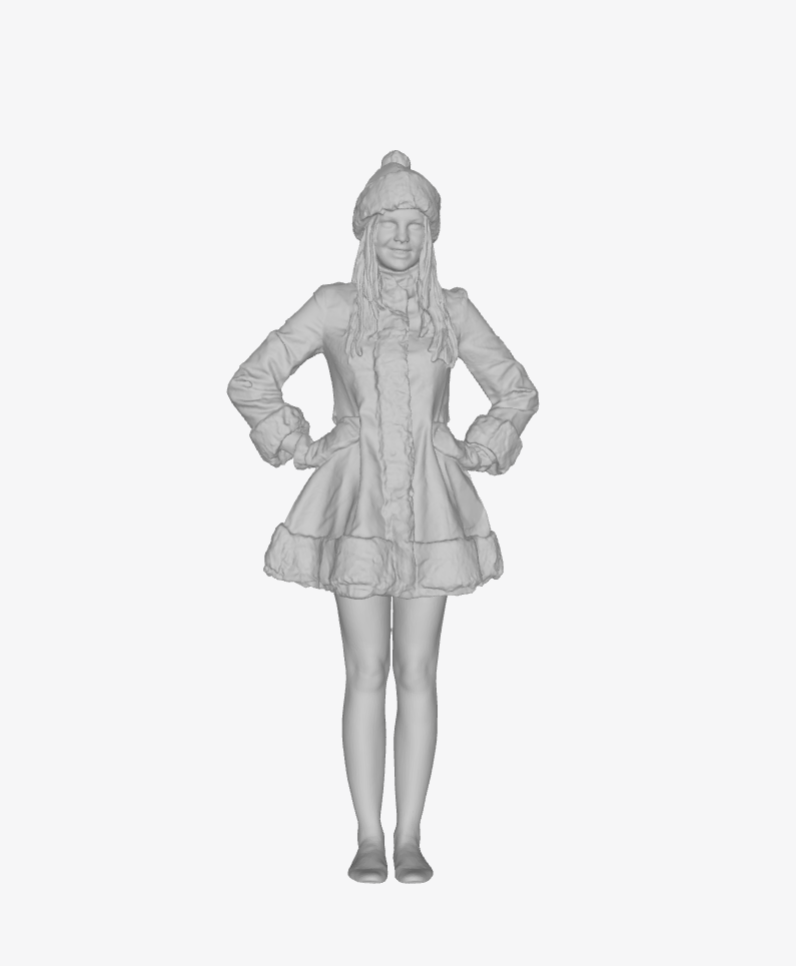 DG081 Girl in winter coat