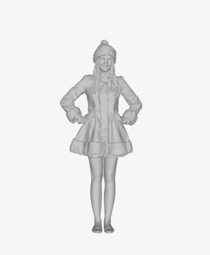 DG081 Girl in winter coat