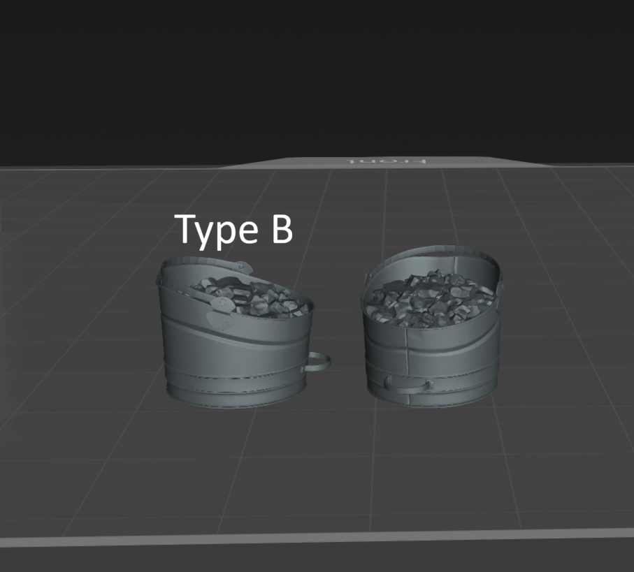DG022 Coal buckets/Coal scuttle x2