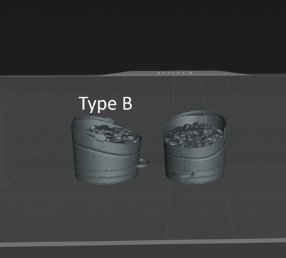 DG022 Coal buckets/Coal scuttle x2