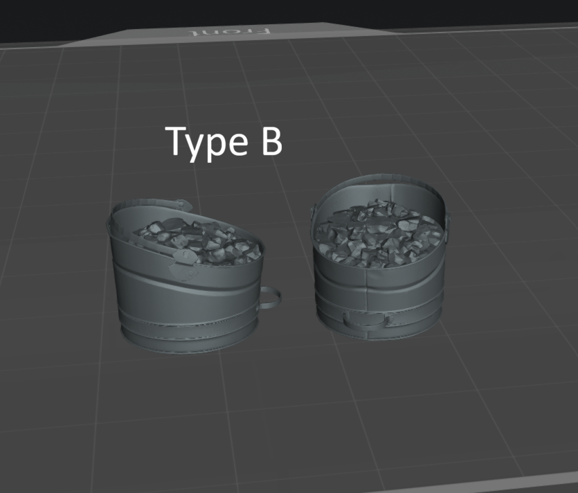 DG022 Coal buckets/Coal scuttle x2