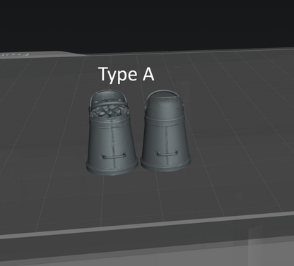 DG022 Coal buckets/Coal scuttle x2