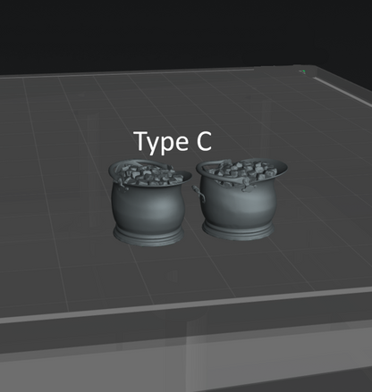 DG022 Coal buckets/Coal scuttle x2
