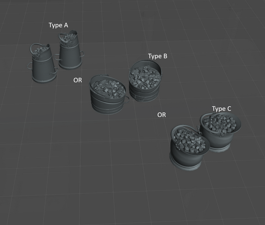 DG022 Coal buckets/Coal scuttle x2