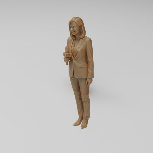 MM4342 TV News Team Female Reporter-1