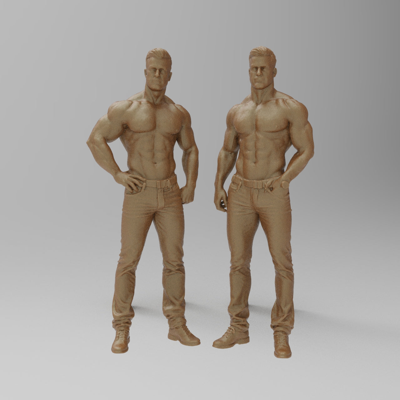 MM4328 2 Bare Chested Males