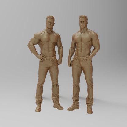 MM4328 2 Bare Chested Males