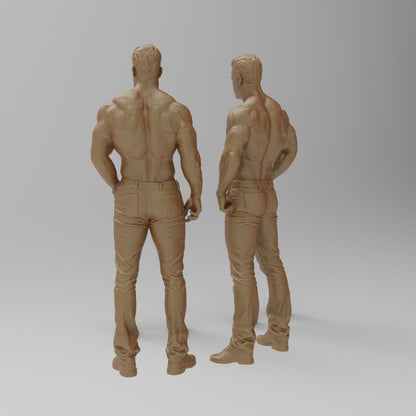 MM4328 2 Bare Chested Males