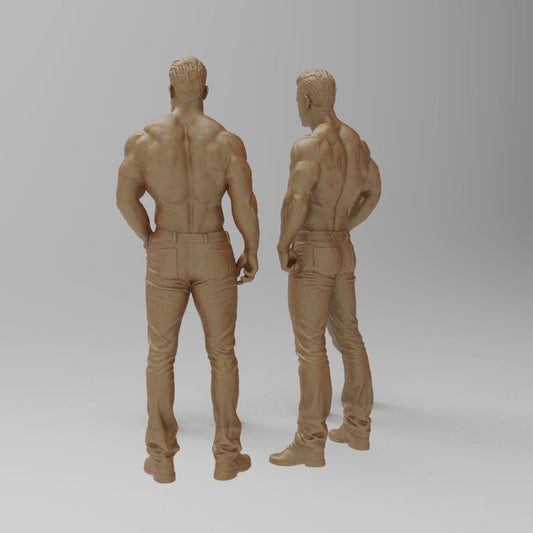 MM4328 2 Bare Chested Males