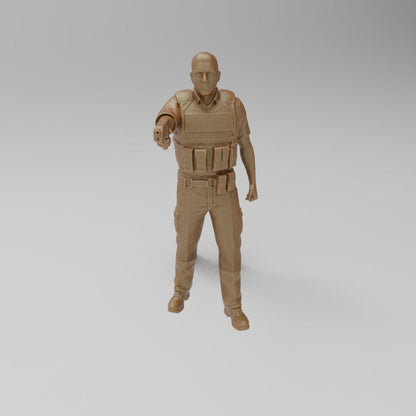MM272A Police Officer With Taser