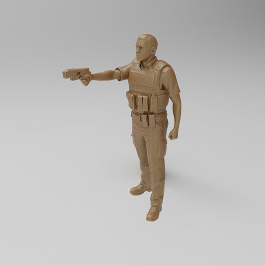 MM272A Police Officer With Taser