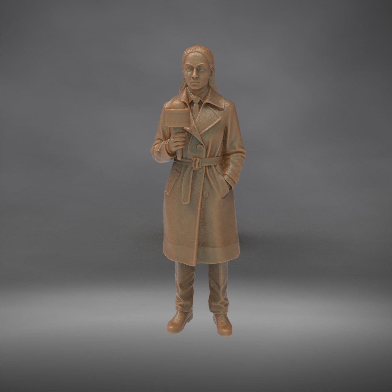 MM4340 TV News Team Female Reporter-4