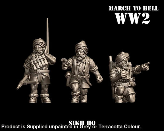 3DB WW2 SIKH ARMY HQ 28mm 1:56 Figure