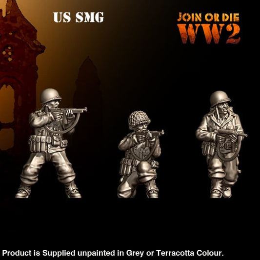 3DB0028 US Army GI SMG Team Figure