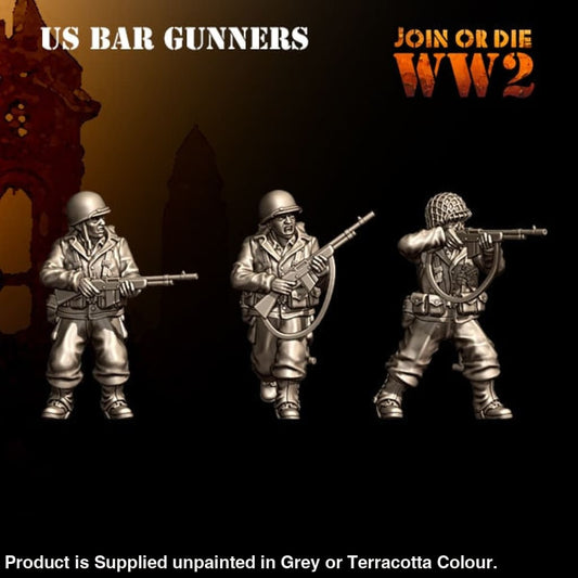 3DB0037 US GI Bar Gunners Figure