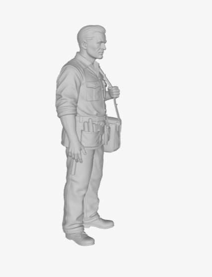 MM440 1940s European Railway Worker