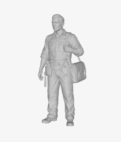 MM440 1940s European Railway Worker