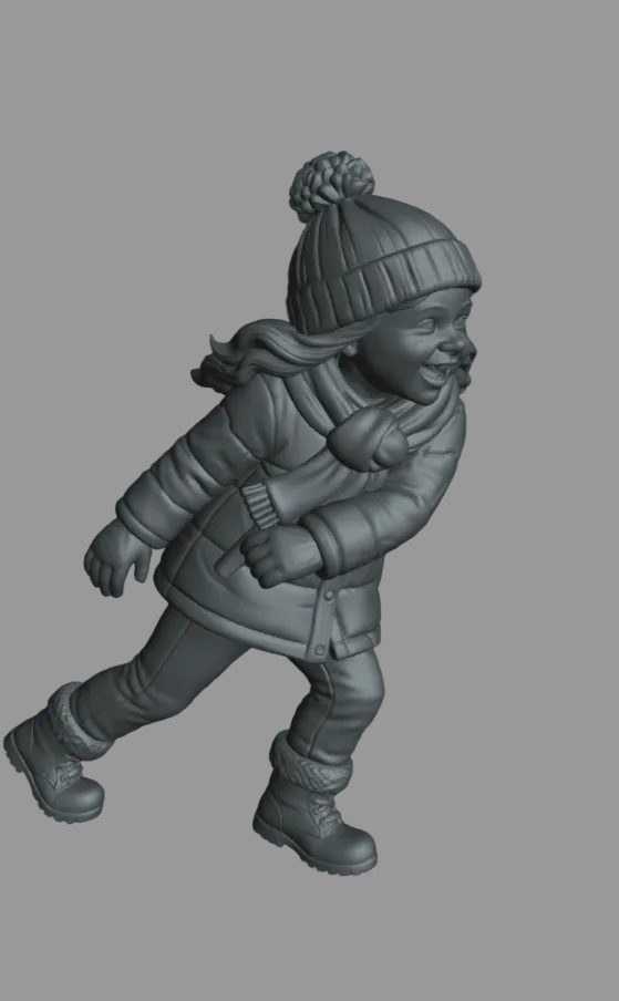 DG106 Winter Scene-Sledge riding