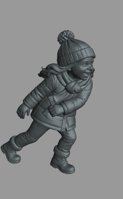 DG106 Winter Scene-Sledge riding