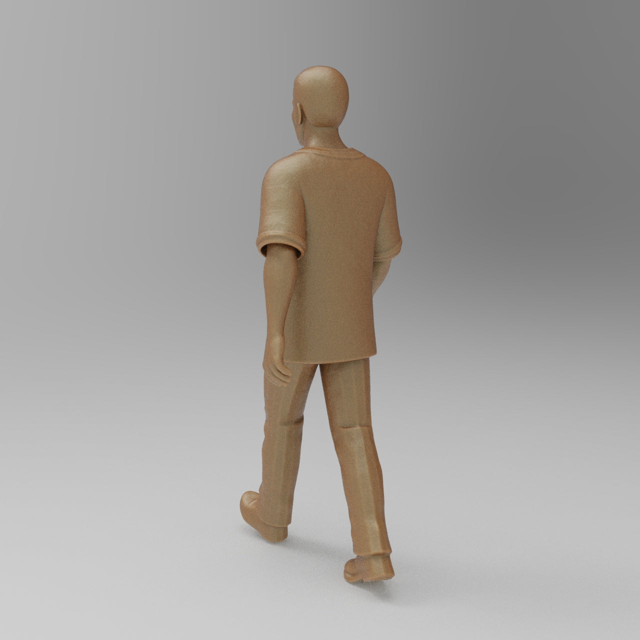 MM4428 1970s Street Scene Male Walking